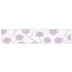 Purple Tulip Flower Floral Polkadot Polka Spot Flano Scarf (small) by Mariart