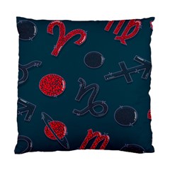 Zodiac Signs Planets Blue Red Space Standard Cushion Case (two Sides) by Mariart