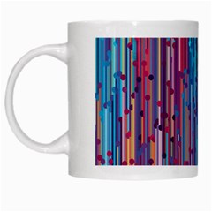 Vertical Behance Line Polka Dot Blue Green Purple Red Blue Black White Mugs