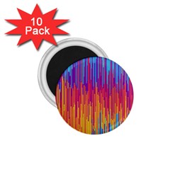 Vertical Behance Line Polka Dot Blue Red Orange 1 75  Magnets (10 Pack) 