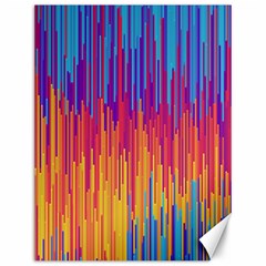 Vertical Behance Line Polka Dot Blue Red Orange Canvas 12  X 16  