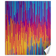 Vertical Behance Line Polka Dot Blue Red Orange Canvas 20  X 24   by Mariart