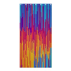 Vertical Behance Line Polka Dot Blue Red Orange Shower Curtain 36  X 72  (stall)  by Mariart