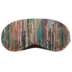 Vertical Behance Line Polka Dot Grey Blue Brown Sleeping Masks by Mariart