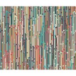 Vertical Behance Line Polka Dot Grey Blue Brown Deluxe Canvas 14  x 11  14  x 11  x 1.5  Stretched Canvas