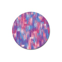 Vertical Behance Line Polka Dot Blue Green Purple Red Blue Small Magnet 3  (round)