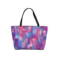 Vertical Behance Line Polka Dot Blue Green Purple Red Blue Small Shoulder Handbags by Mariart