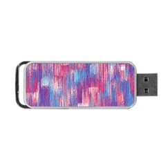 Vertical Behance Line Polka Dot Blue Green Purple Red Blue Small Portable Usb Flash (two Sides) by Mariart