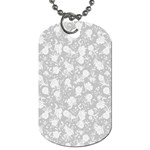 Floral pattern Dog Tag (One Side) Front