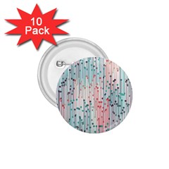 Vertical Behance Line Polka Dot Grey Pink 1 75  Buttons (10 Pack)