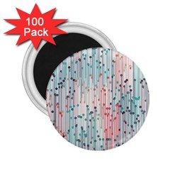 Vertical Behance Line Polka Dot Grey Pink 2 25  Magnets (100 Pack) 