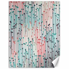 Vertical Behance Line Polka Dot Grey Pink Canvas 12  X 16   by Mariart