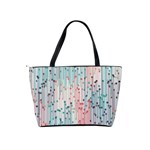 Vertical Behance Line Polka Dot Grey Pink Shoulder Handbags Back