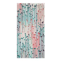 Vertical Behance Line Polka Dot Grey Pink Shower Curtain 36  X 72  (stall)  by Mariart