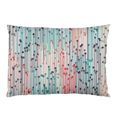 Vertical Behance Line Polka Dot Grey Pink Pillow Case (two Sides) by Mariart