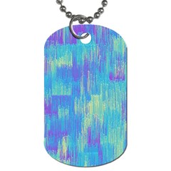 Vertical Behance Line Polka Dot Purple Green Blue Dog Tag (one Side) by Mariart