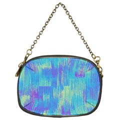 Vertical Behance Line Polka Dot Purple Green Blue Chain Purses (two Sides)  by Mariart