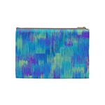 Vertical Behance Line Polka Dot Purple Green Blue Cosmetic Bag (Medium)  Back