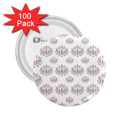 Dot Lotus Flower Flower Floral 2 25  Buttons (100 Pack) 