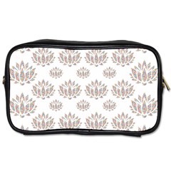 Dot Lotus Flower Flower Floral Toiletries Bags by Mariart