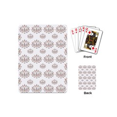 Dot Lotus Flower Flower Floral Playing Cards (mini) 