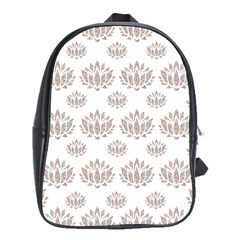 Dot Lotus Flower Flower Floral School Bags (xl)  by Mariart