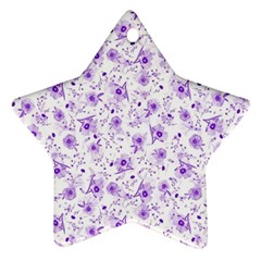 Floral Pattern Star Ornament (two Sides) by ValentinaDesign