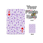 Floral pattern Playing Cards 54 (Mini)  Front - Heart2