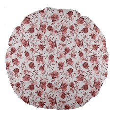 Floral Pattern Large 18  Premium Round Cushions by ValentinaDesign