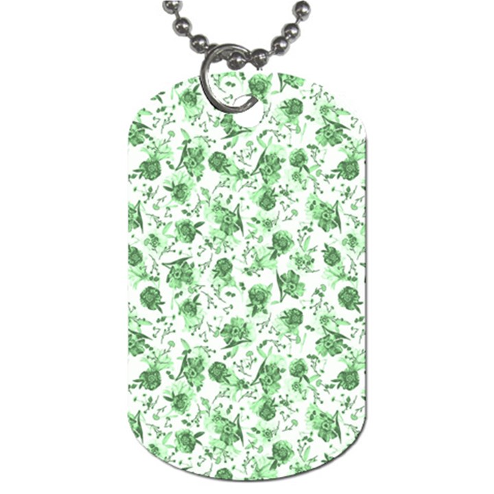 Floral pattern Dog Tag (Two Sides)