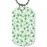 Floral pattern Dog Tag (Two Sides) Back