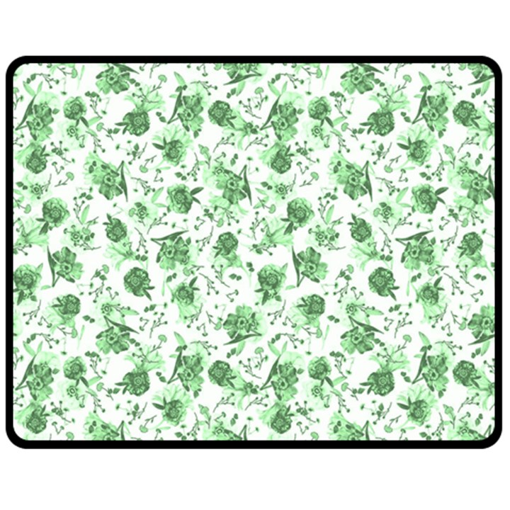 Floral pattern Fleece Blanket (Medium) 