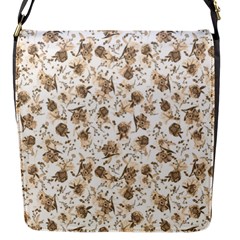 Floral Pattern Flap Messenger Bag (s) by ValentinaDesign