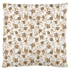 Floral Pattern Standard Flano Cushion Case (one Side) by ValentinaDesign