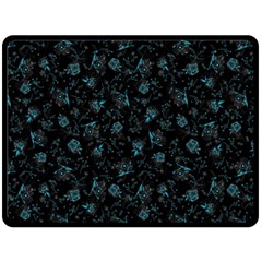 Floral Pattern Double Sided Fleece Blanket (large) 