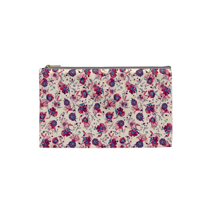 Floral pattern Cosmetic Bag (Small) 