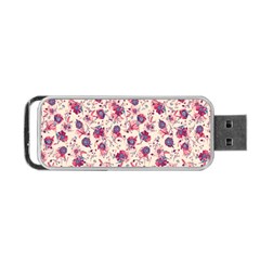 Floral Pattern Portable Usb Flash (two Sides) by ValentinaDesign