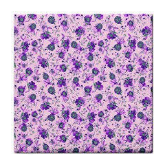Floral Pattern Face Towel by ValentinaDesign