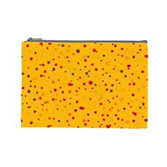 Dots Pattern Cosmetic Bag (large)  by ValentinaDesign