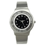 Dots pattern Stainless Steel Watch Front