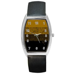 Abstract Art  Barrel Style Metal Watch