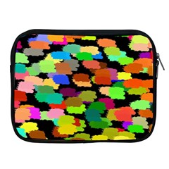 Colorful Paint On A Black Background           Apple Ipad 2/3/4 Protective Soft Case by LalyLauraFLM