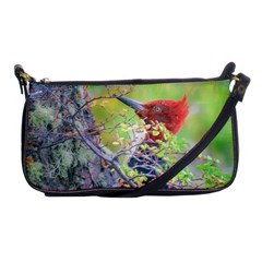 Woodpecker At Forest Pecking Tree, Patagonia, Argentina Shoulder Clutch Bags by dflcprints