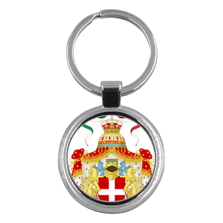 Coat of Arms of The Kingdom of Italy Key Chains (Round) 
