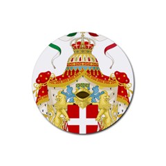 Coat Of Arms Of The Kingdom Of Italy Rubber Round Coaster (4 Pack)  by abbeyz71