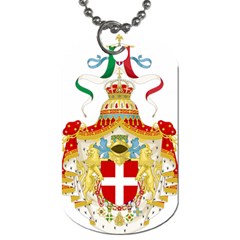 Coat Of Arms Of The Kingdom Of Italy Dog Tag (one Side) by abbeyz71