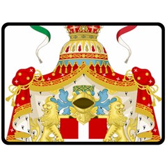 Coat Of Arms Of The Kingdom Of Italy Fleece Blanket (large)  by abbeyz71