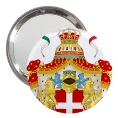 Coat Of Arms Of The Kingdom Of Italy 3  Handbag Mirrors by abbeyz71