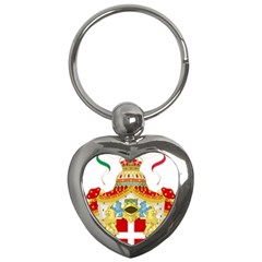 Coat Of Arms Of The Kingdom Of Italy Key Chains (heart)  by abbeyz71