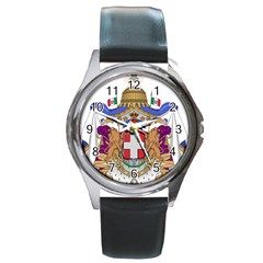 Greater Coat Of Arms Of Italy, 1870-1890  Round Metal Watch